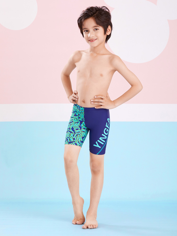 D26215,图片3,五分及膝儿童泳裤