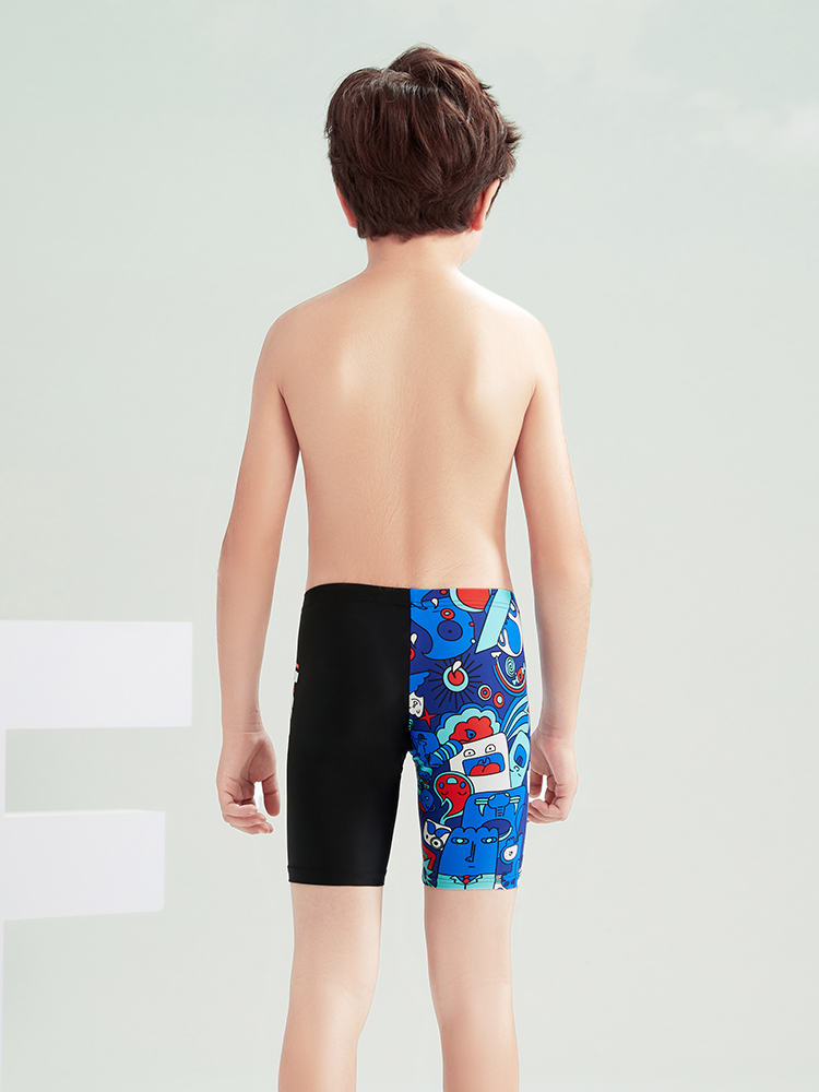 Y0267,图片4,儿童五分平角泳裤