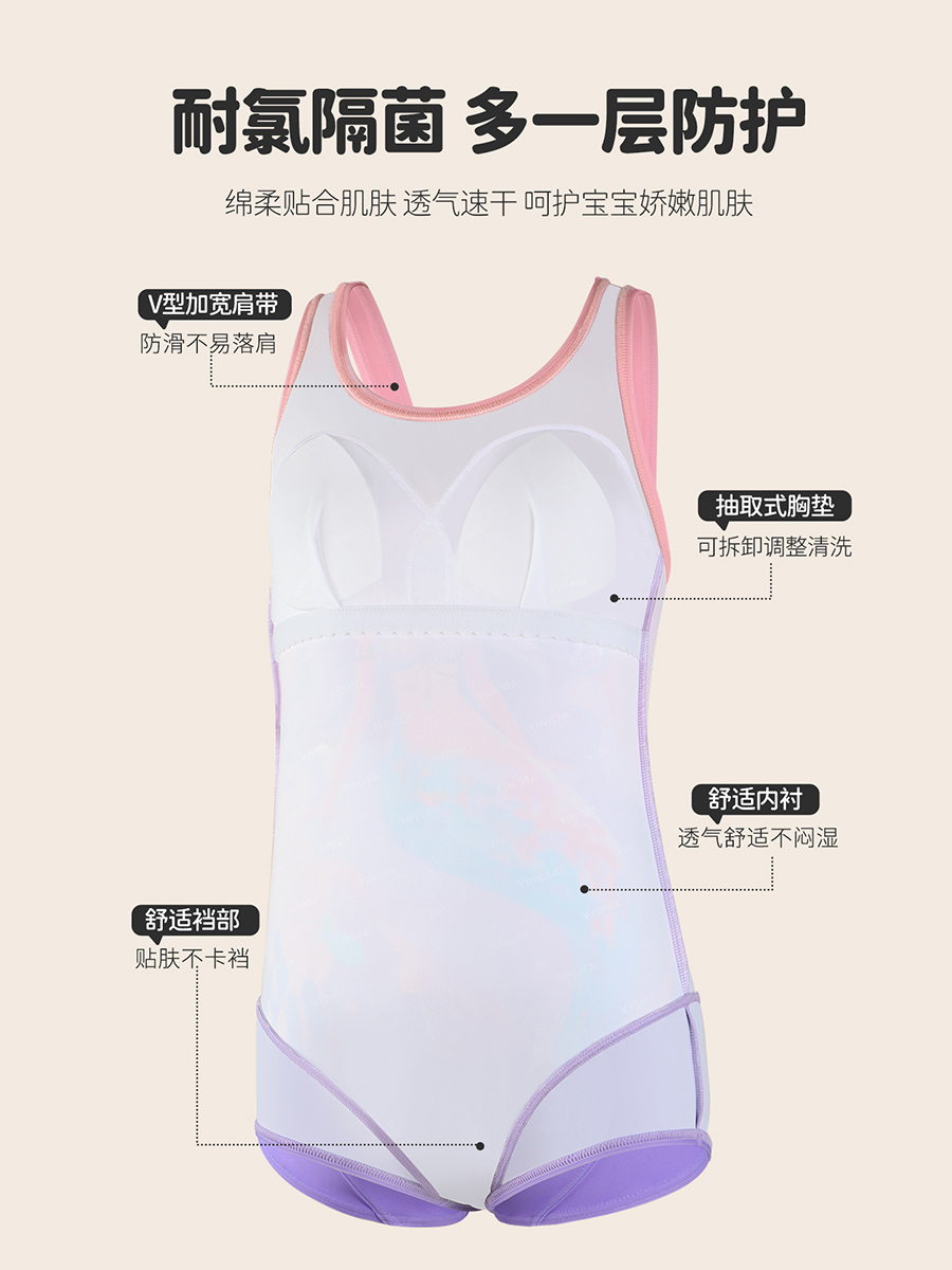 86U763,女童连体三角泳衣,图片5