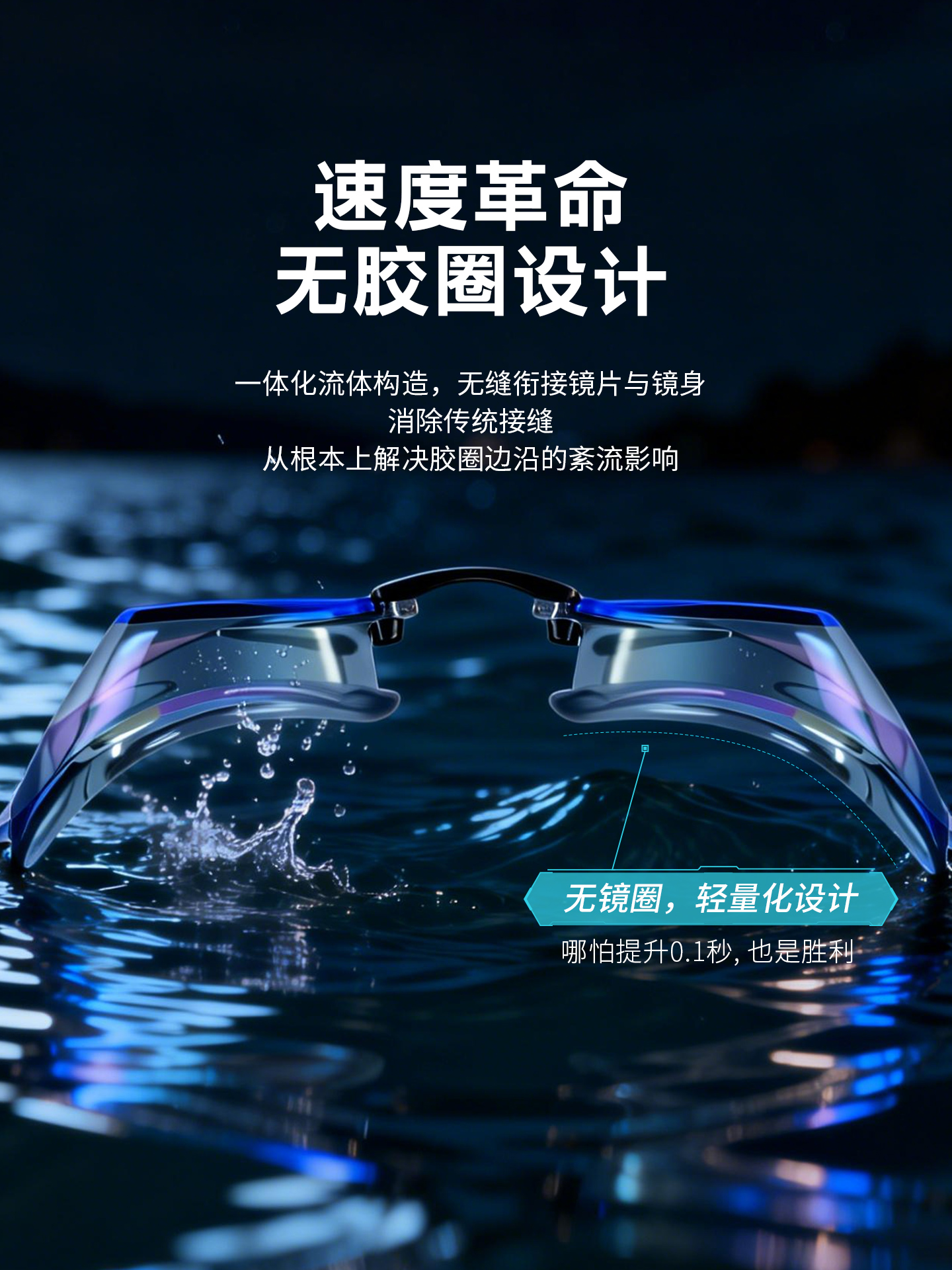 Y-N.1AF(V),专业镀膜小框泳镜,图片2