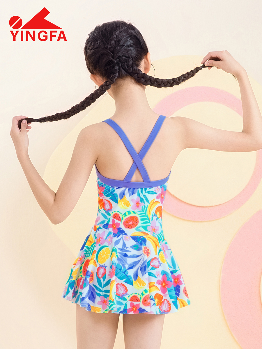 86U751,女童裙式连体泳衣,图片3